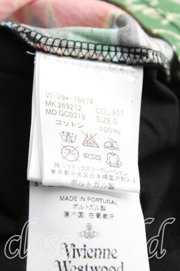 画像4: ヴィヴィアンウエストウッド MAN 中古 / TS/PROTEST 半袖Tシャツ S 黒  H-25-01-19-033-ts-OD-ZH (4)