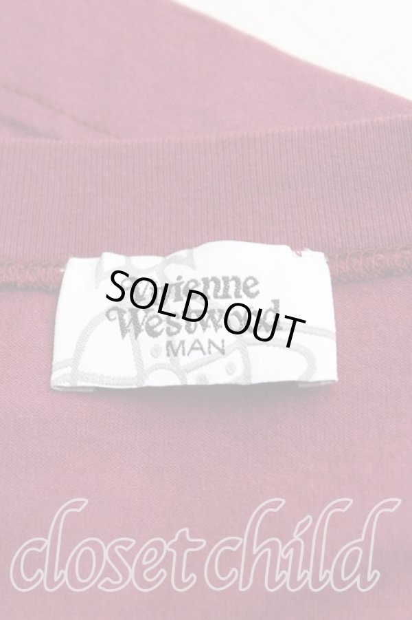 画像3: ヴィヴィアンウエストウッド MAN 中古 / ラインオーブ刺繍BIGTシャツ FREE 紫  H-25-01-19-038-to-OD-ZH (3)