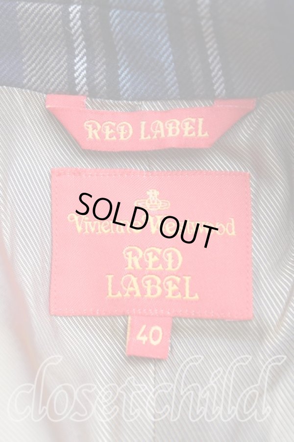 画像3: ヴィヴィアンウエストウッド 中古 / タータンチェックジャケット 40 紺  H-25-01-19-061-jc-OD-ZH (3)