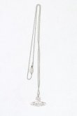 画像3: ヴィヴィアンウエストウッド 中古 / シンラインフラットオーブネックレス  シルバー  H-25-01-19-081-ac-OD-ZH (3)