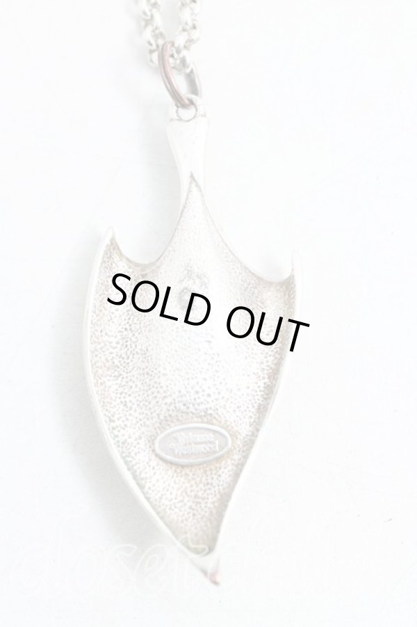 画像2: ヴィヴィアンウエストウッド 中古 / bone flower ネックレス  シルバー  H-25-01-19-084-ac-OD-ZH (2)