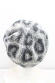 画像3: ヴィヴィアンウエストウッド 中古 / レオパードモヘヤベレー帽  灰  H-25-01-19-101-ha-IN-ZH (3)