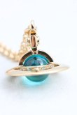画像2: ヴィヴィアンウエストウッド 中古 / NEW TINY ORB PENDANT  ゴールド×青  H-25-01-19-103-nl-IN-ZH (2)