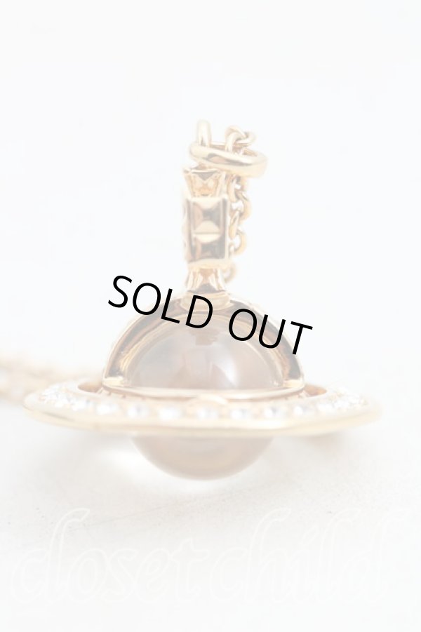 画像2: ヴィヴィアンウエストウッド 中古 / PINA SMALL ORBネックレス  ゴールド  H-25-01-19-104-nl-IN-ZH (2)