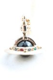 画像2: ヴィヴィアンウエストウッド 中古 / NEW PETITE ORB NECKLASE  ゴールド×黒  H-25-01-19-105-nl-IN-ZH (2)