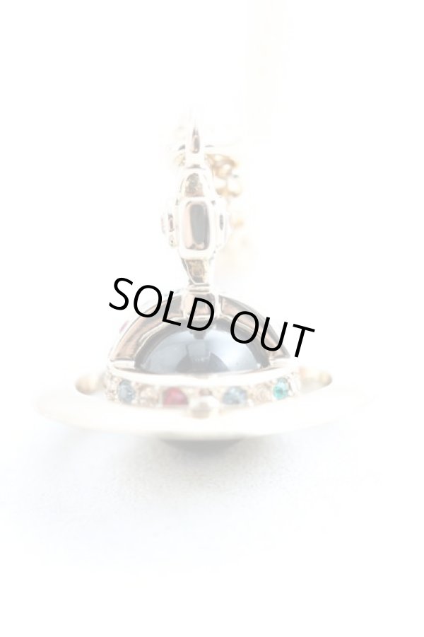 画像2: ヴィヴィアンウエストウッド 中古 / NEW PETITE ORB NECKLASE  ゴールド×黒  H-25-01-19-105-nl-IN-ZH (2)
