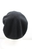 画像3: ヴィヴィアンウエストウッド 中古 / ハート&オーブ刺繍ウールベレー帽  黒  H-25-01-19-115-gd-IN-ZH (3)