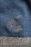 画像6: ANGLOMANIA / ボーダー変形カーディガン 38 灰×青  H-25-01-26-029-to-IN-ZH (6)