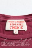 画像3: ヴィヴィアンウエストウッド 中古 / 単色オーブ刺繍Tシャツ 2 エンジ  H-25-02-02-031-ts-OD-ZH (3)