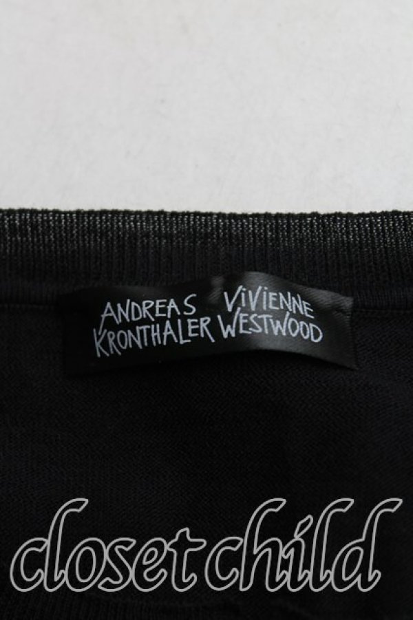 画像3: ヴィヴィアンウエストウッド 中古 / AKボーダーカーディガン S 黒  H-25-02-02-037-to-OD-ZH (3)