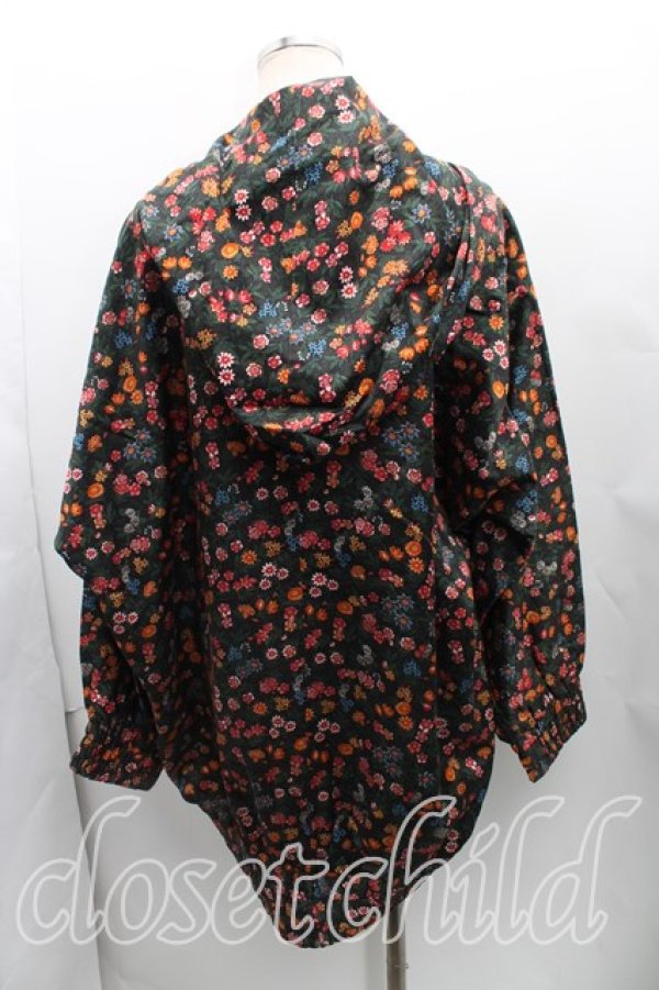 画像2: ANGLOMANIA 中古 / フラワーptパーカー 38 黒  H-25-02-02-010-co-OD-ZH (2)