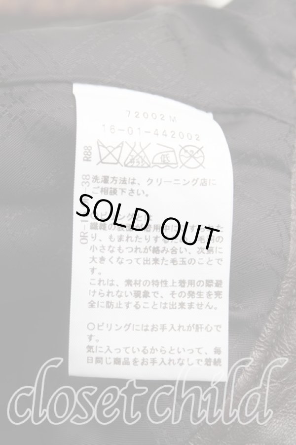 画像4: ヴィヴィアンウエストウッド 中古 / レザー切替ラブ襟ライダースジャケット 3 茶  H-25-02-09-002-jc-IN-ZH (4)