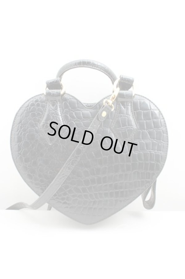 画像2: ヴィヴィアンウエストウッド 中古 / チャンスリーハートバッグ  黒  H-25-02-09-043-ba-OD-ZH (2)