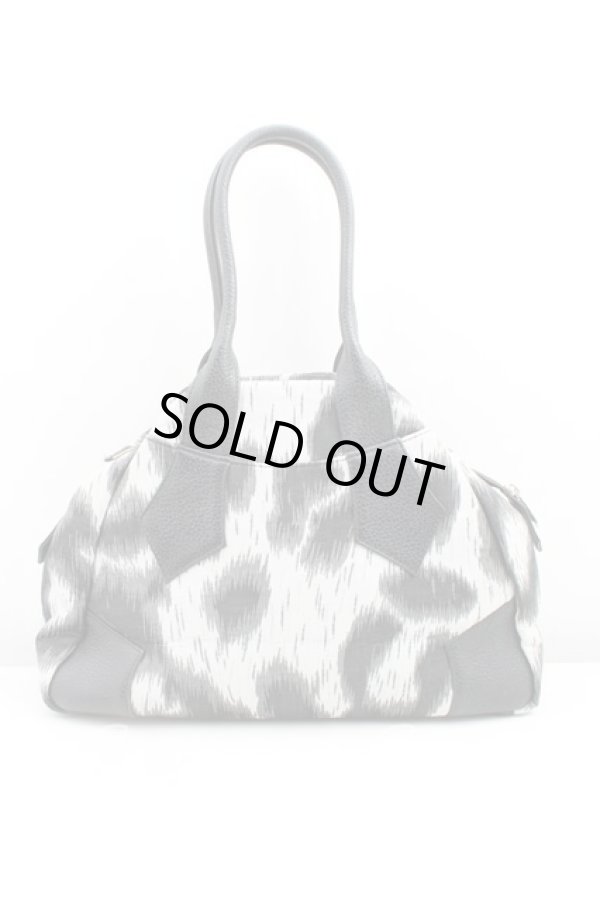 画像2: ヴィヴィアンウエストウッド 中古 / レオパードヤスミンバッグ  黒  H-25-02-09-044-ba-OD-ZH (2)