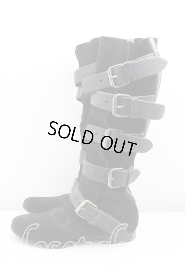 画像3: ヴィヴィアンウエストウッド 中古 / スエードパイレーツブーツ 34 黒  H-25-02-09-057-sh-OD-ZH (3)