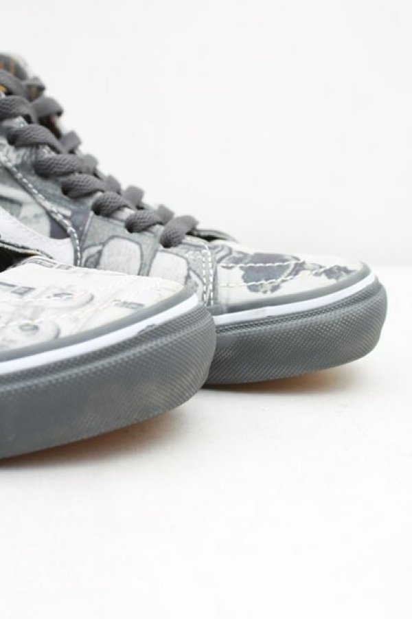画像6: ANGLOMANIAxVANS 中古 / コラボレーションスニーカーピカデリーサーカスプリント(モノクロ) 23 灰  H-25-02-16-049-sh-OD-ZH (6)
