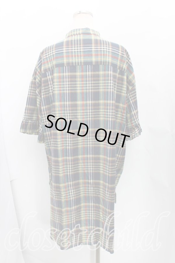 画像2: ヴィヴィアンウエストウッド 中古 / ビブハートシャツワンピース 00 黄色×青  H-25-02-23-011-bl-IN-ZH (2)