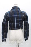 画像2: ANGLOMANIA 中古 / チェックデニムジャケット 38 青  H-25-03-02-004-jc-OD-ZH (2)