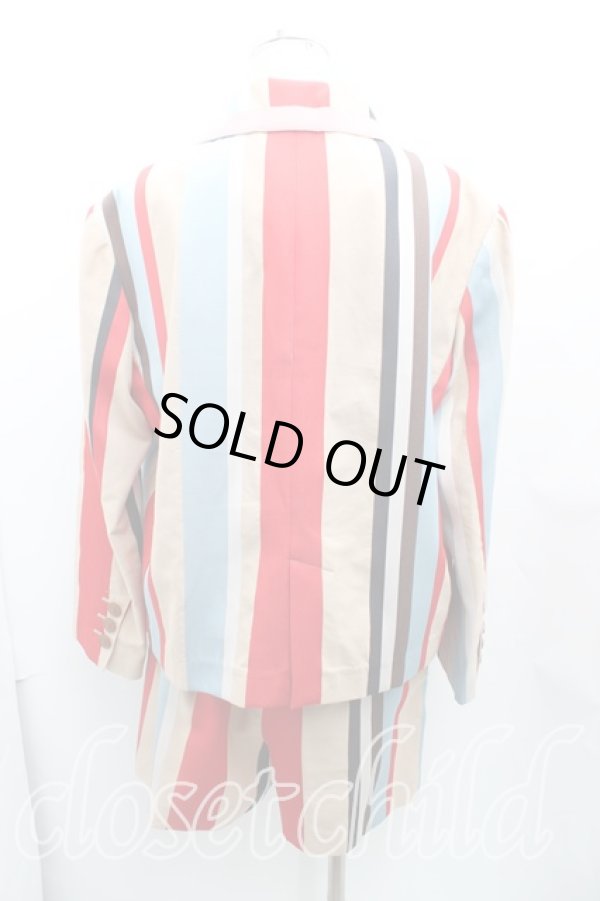 画像2: ヴィヴィアンウエストウッド 中古 / オーブ刺繍ストライプセットアップ 02/00 マルチ  H-25-03-02-042-su-OD-ZH (2)