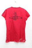 画像2: ヴィヴィアンウエストウッド MAN 中古 / クロックptTシャツ S 赤  H-25-03-02-052-ts-OD-ZH (2)