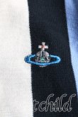 画像7: ヴィヴィアンウエストウッド MAN 中古 / ストライプロングカーディガン 44 黒ｘ水色  H-25-03-02-057-to-OD-ZH (7)