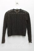画像2: ヴィヴィアンウエストウッド 中古 / ラメレースカーディガン XS 黒  H-25-03-02-058-to-OD-ZH (2)