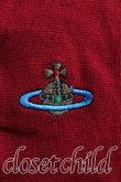 画像5: ヴィヴィアンウエストウッド 中古 / カラーオーブ刺繍カーディガン XS 赤  H-25-03-02-063-to-OD-ZH (5)