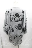 画像2: ヴィヴィアンウエストウッド 中古 / スカルptBIGTシャツ FREE 灰  H-25-03-02-065-to-OD-ZH (2)
