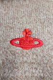 画像6: ヴィヴィアンウエストウッド 中古 / 単色オーブ刺繍タートルニット 2 ベージュ  H-25-03-02-066-to-OD-ZH (6)