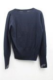 画像2: ヴィヴィアンウエストウッド 中古 / 単色オーブ刺繍カーディガン 2 紺  H-25-03-02-076-to-OD-ZH (2)