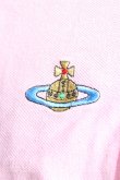 画像6: ヴィヴィアンウエストウッド 中古 / カラーオーブ刺繍チェック切替ポロシャツ 44 ピンク  H-25-03-02-080-to-OD-ZH (6)