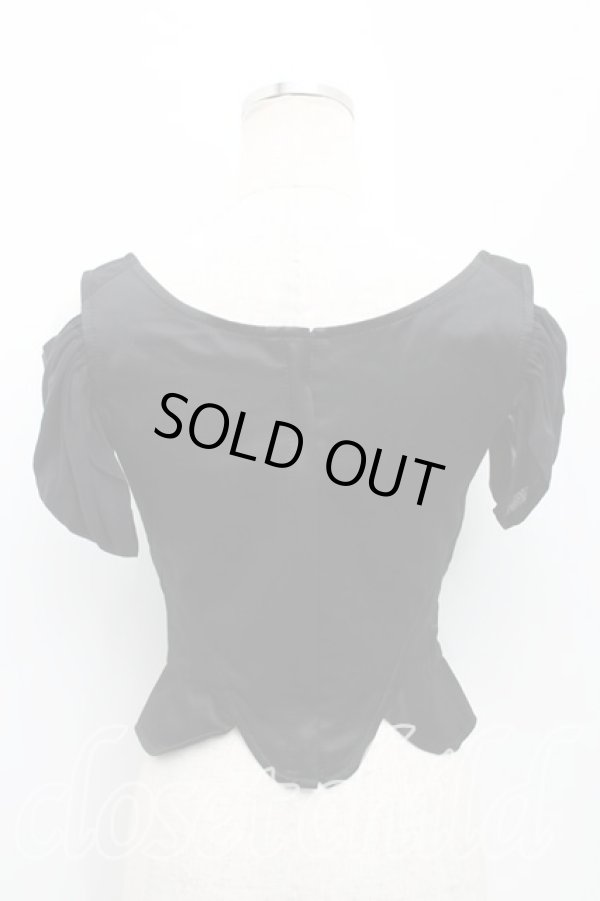 画像2: ヴィヴィアンウエストウッド 中古 / ドレープコルセットカットソー 1 黒  H-25-03-02-082-to-OD-ZH (2)