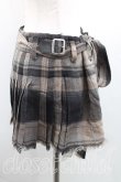 画像4: ヴィヴィアンウエストウッド 中古 / タータンチェックキルトスカート UK8 ベージュ  H-25-03-02-085-sk-OD-ZH (4)