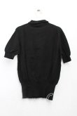 画像2: ヴィヴィアンウエストウッド MAN 中古 / カラーオーブ刺繍ポロニット S 黒  H-25-03-02-099-to-OD-ZH (2)