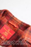 画像6: ヴィヴィアンウエストウッド 中古 / タータンチェックシングルジャケット 38 オレンジｘ茶  H-25-03-02-009-jc-OD-ZH (6)