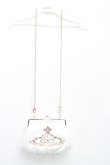 画像2: ヴィヴィアンウエストウッド 中古 / エンブロイダリーフレームショルダーポーチ  白  H-25-03-02-109-ba-OD-ZH (2)