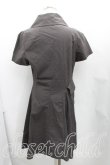 画像2: ヴィヴィアンウエストウッド 中古 / フロントZIP半袖ワンピース 3 灰  H-25-03-02-011-op-IN-ZH (2)