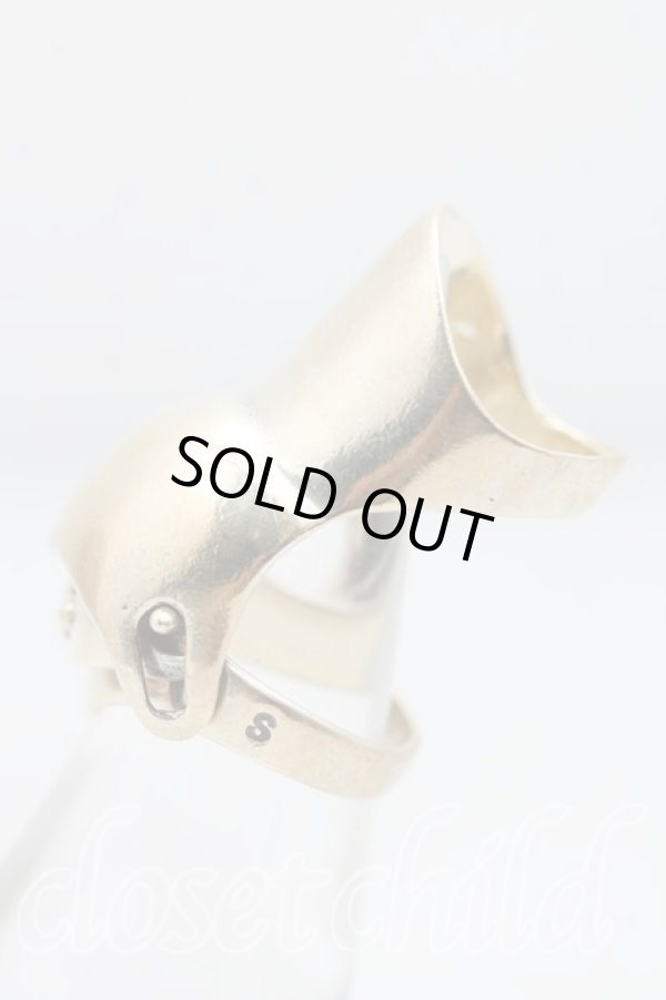 画像2: ヴィヴィアンウエストウッド 中古 / ナックルリング S ゴールド  H-25-03-02-131-rg-OD-ZH (2)