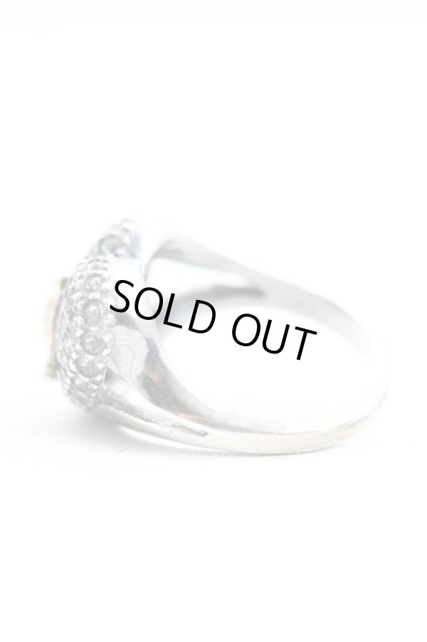 画像2: ヴィヴィアンウエストウッド 中古 / アシンメトリックディアマンテハートリング S ガンメタ  H-25-03-02-141-rg-OD-ZH (2)