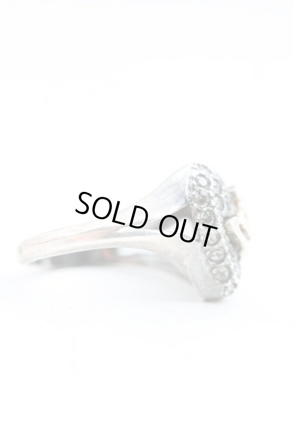 画像3: ヴィヴィアンウエストウッド 中古 / アシンメトリックディアマンテハートリング S ガンメタ  H-25-03-02-141-rg-OD-ZH (3)