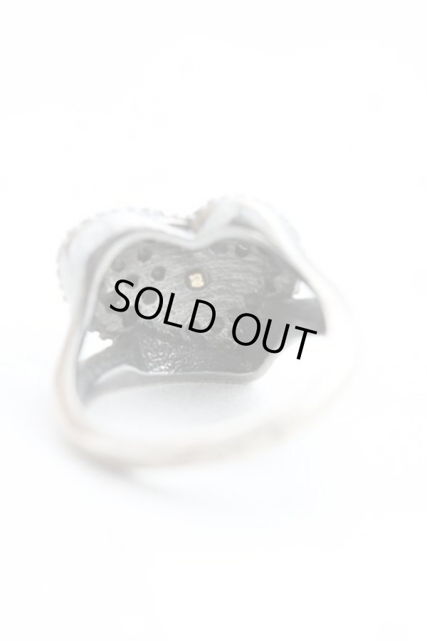 画像4: ヴィヴィアンウエストウッド 中古 / アシンメトリックディアマンテハートリング S ガンメタ  H-25-03-02-141-rg-OD-ZH (4)