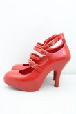 画像3: ヴィヴィアンウエストウッド×Melissa 中古 / 3ストラップエレベーテッドシューズ 37 赤  H-25-03-02-145-sh-OD-ZH (3)