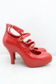 画像4: ヴィヴィアンウエストウッド×Melissa 中古 / 3ストラップエレベーテッドシューズ 37 赤  H-25-03-02-145-sh-OD-ZH (4)