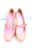 画像2: ヴィヴィアンウエストウッド×Melissa 中古 / ハートバックルクロコシューズ 37 ピンク  H-25-03-02-146-sh-OD-ZH (2)