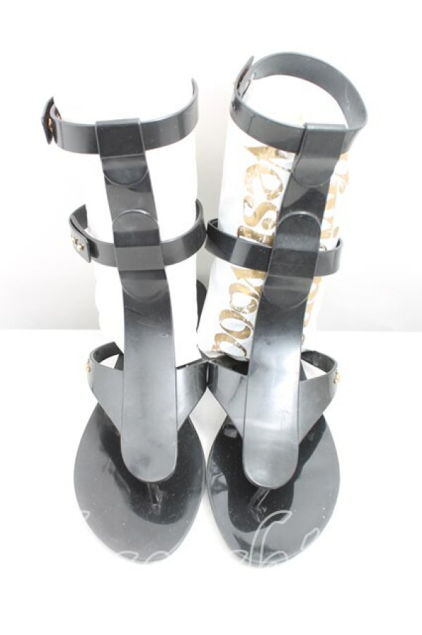 画像2: ヴィヴィアンウエストウッド 中古 / グラディエーターサンダル 39 黒  H-25-03-02-148-sh-IN-ZH (2)