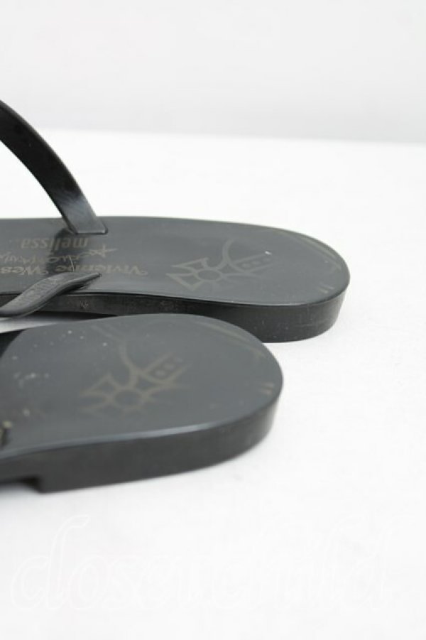 画像6: ヴィヴィアンウエストウッド 中古 / グラディエーターサンダル 39 黒  H-25-03-02-148-sh-IN-ZH (6)