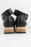 画像4: ヴィヴィアンウエストウッド 中古 / BUCKLE BALERINA CALF シューズ 24cm位 黒  H-25-03-02-149-sh-OD-ZH (4)