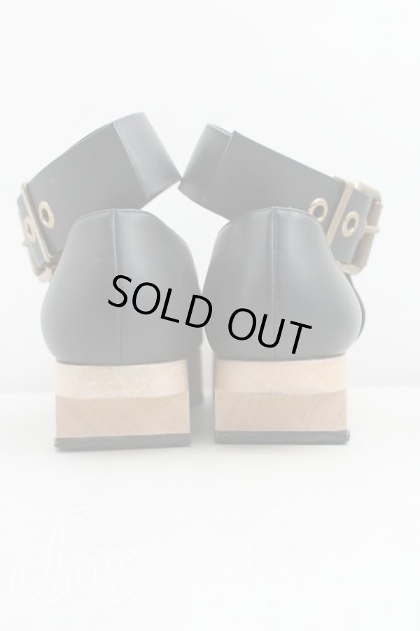 画像4: ヴィヴィアンウエストウッド 中古 / BUCKLE BALERINA CALF シューズ 24cm位 黒  H-25-03-02-149-sh-OD-ZH (4)