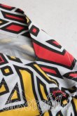 画像7: ANGLOMANIA 中古 / 幾何学柄ギャザーワンピース 38 灰  H-25-03-02-013-op-OD-ZH (7)