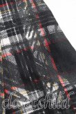 画像5: ヴィヴィアンウエストウッド 中古 / vivienne'sタータンフレアスカート 38 黒  H-25-03-09-027-sk-OD-ZH (5)